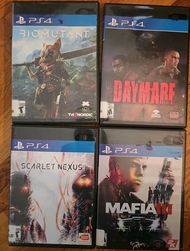 Ps4 game lot library - ex,